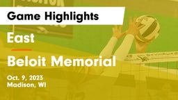 East  vs Beloit Memorial  Game Highlights - Oct. 9, 2023
