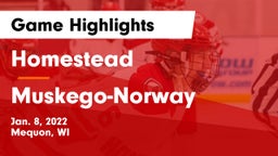 Homestead  vs Muskego-Norway Game Highlights - Jan. 8, 2022