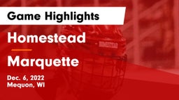 Homestead  vs Marquette Game Highlights - Dec. 6, 2022