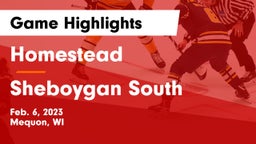 Homestead  vs Sheboygan South  Game Highlights - Feb. 6, 2023