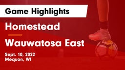 Homestead  vs Wauwatosa East  Game Highlights - Sept. 10, 2022