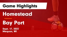 Homestead  vs Bay Port  Game Highlights - Sept. 17, 2022