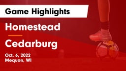 Homestead  vs Cedarburg  Game Highlights - Oct. 6, 2022