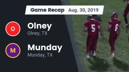 Recap: Olney  vs. Munday  2019