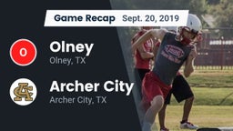 Recap: Olney  vs. Archer City  2019