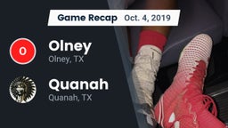 Recap: Olney  vs. Quanah  2019