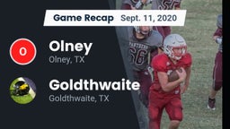 Recap: Olney  vs. Goldthwaite  2020