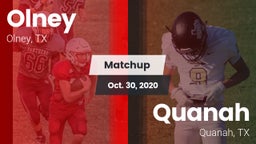 Matchup: Olney  vs. Quanah  2020