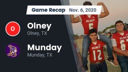 Recap: Olney  vs. Munday  2020