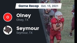 Recap: Olney  vs. Seymour  2021