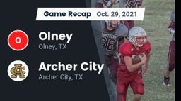 Recap: Olney  vs. Archer City  2021