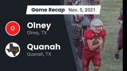 Recap: Olney  vs. Quanah  2021