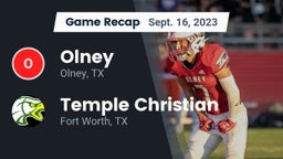 Recap: Olney  vs. Temple Christian  2023