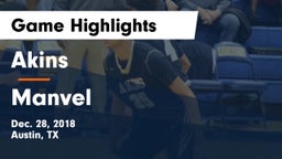 Akins  vs Manvel  Game Highlights - Dec. 28, 2018