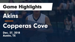 Akins  vs Copperas Cove  Game Highlights - Dec. 27, 2018