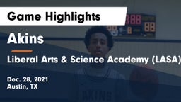 Akins  vs Liberal Arts & Science Academy (LASA) Game Highlights - Dec. 28, 2021