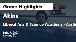 Akins  vs Liberal Arts & Science Academy - Austin Game Highlights - Feb. 7, 2023