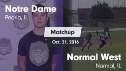 Matchup: Notre Dame High vs. Normal West  2016
