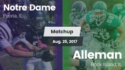 Matchup: Notre Dame High vs. Alleman  2017