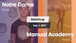 Matchup: Notre Dame High vs. Manual Academy  2017