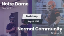 Matchup: Notre Dame High vs. Normal Community  2017