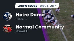 Recap: Notre Dame  vs. Normal Community  2017