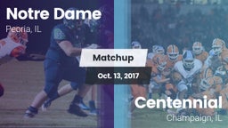Matchup: Notre Dame High vs. Centennial  2017