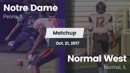 Matchup: Notre Dame High vs. Normal West  2017