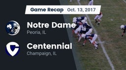 Recap: Notre Dame  vs. Centennial  2017