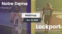 Matchup: Notre Dame High vs. Lockport  2018