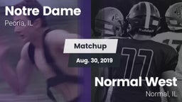 Matchup: Notre Dame High vs. Normal West  2019