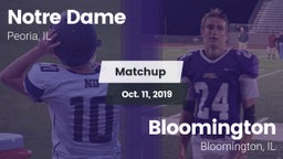 Matchup: Notre Dame High vs. Bloomington  2019
