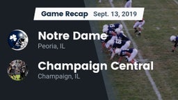 Recap: Notre Dame  vs. Champaign Central  2019