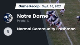 Recap: Notre Dame  vs. Normal Community Freshman 2021