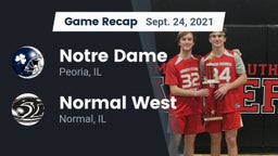 Recap: Notre Dame  vs. Normal West  2021