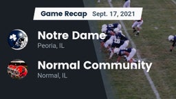Recap: Notre Dame  vs. Normal Community  2021