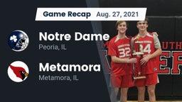 Recap: Notre Dame  vs. Metamora  2021