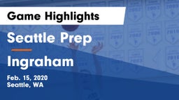 Seattle Prep vs Ingraham  Game Highlights - Feb. 15, 2020