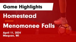 Homestead  vs Menomonee Falls  Game Highlights - April 11, 2024