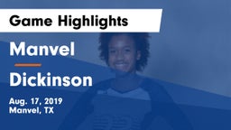 Manvel  vs Dickinson  Game Highlights - Aug. 17, 2019