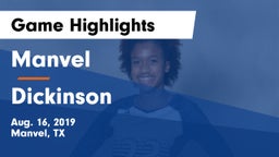 Manvel  vs Dickinson  Game Highlights - Aug. 16, 2019