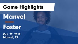 Manvel  vs Foster  Game Highlights - Oct. 22, 2019