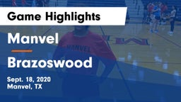 Manvel  vs Brazoswood  Game Highlights - Sept. 18, 2020