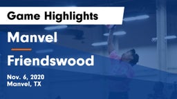 Manvel  vs Friendswood  Game Highlights - Nov. 6, 2020