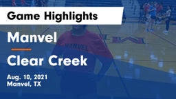 Manvel  vs Clear Creek  Game Highlights - Aug. 10, 2021