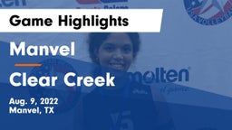 Manvel  vs Clear Creek  Game Highlights - Aug. 9, 2022