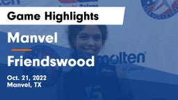 Manvel  vs Friendswood Game Highlights - Oct. 21, 2022