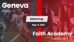 Matchup: Geneva  vs. Faith Academy 2017