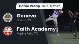 Recap: Geneva  vs. Faith Academy 2017