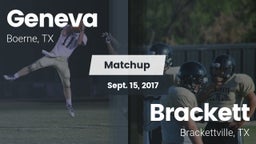Matchup: Geneva  vs. Brackett  2017